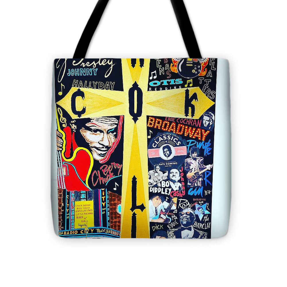 Religion rock and roll - Tote Bag - Ykstreetart