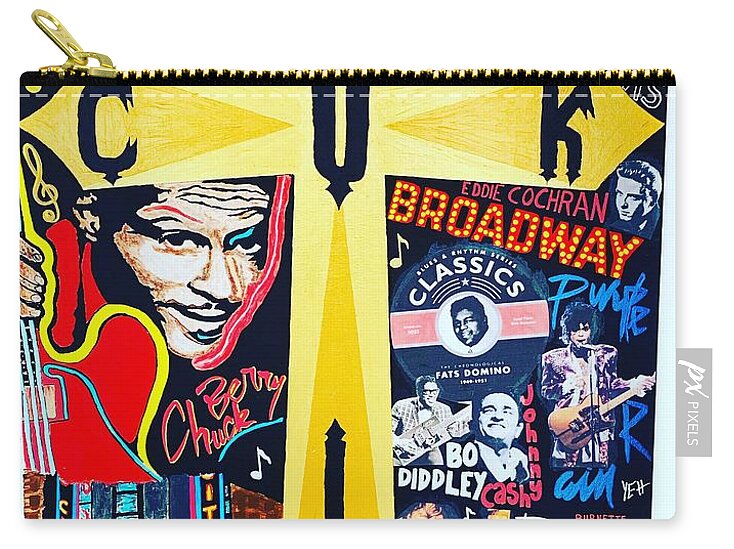 Religion rock and roll - Zip Pouch - Ykstreetart
