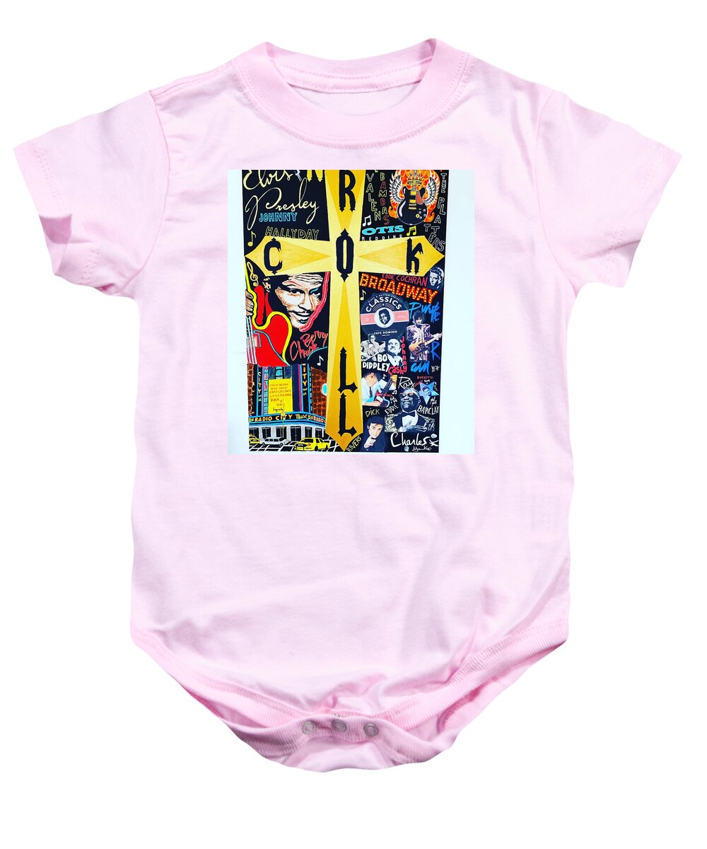 Religion rock and roll - Baby One-Piece - Ykstreetart