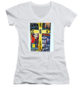 Religion rock and roll - Women's V-Neck - Ykstreetart