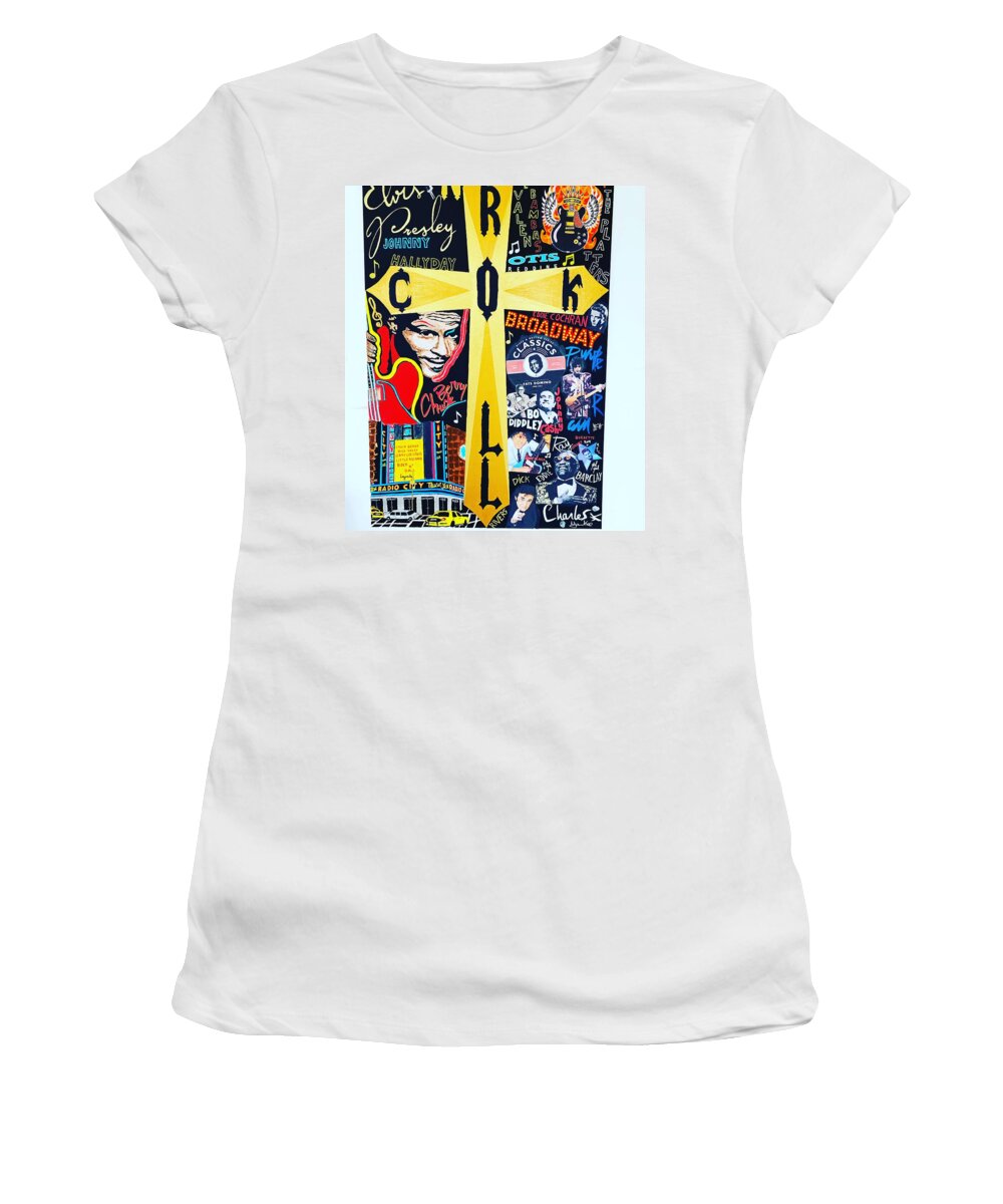 Religion rock and roll - Women's T-Shirt - Ykstreetart