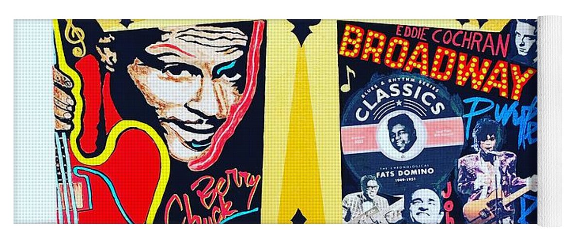 Religion rock and roll - Yoga Mat - Ykstreetart