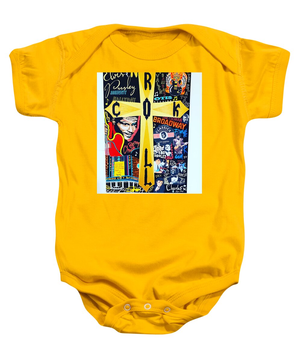 Religion rock and roll - Baby One-Piece - Ykstreetart