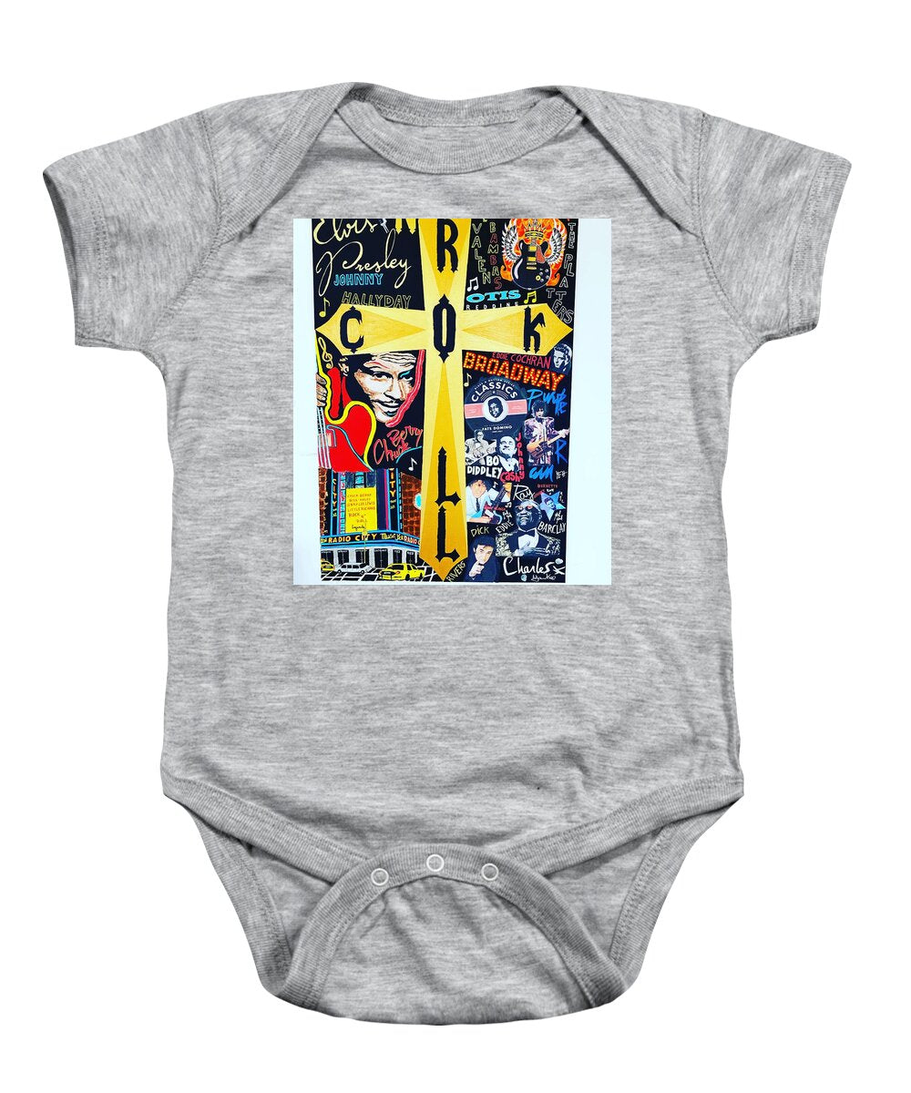 Religion rock and roll - Baby One-Piece - Ykstreetart