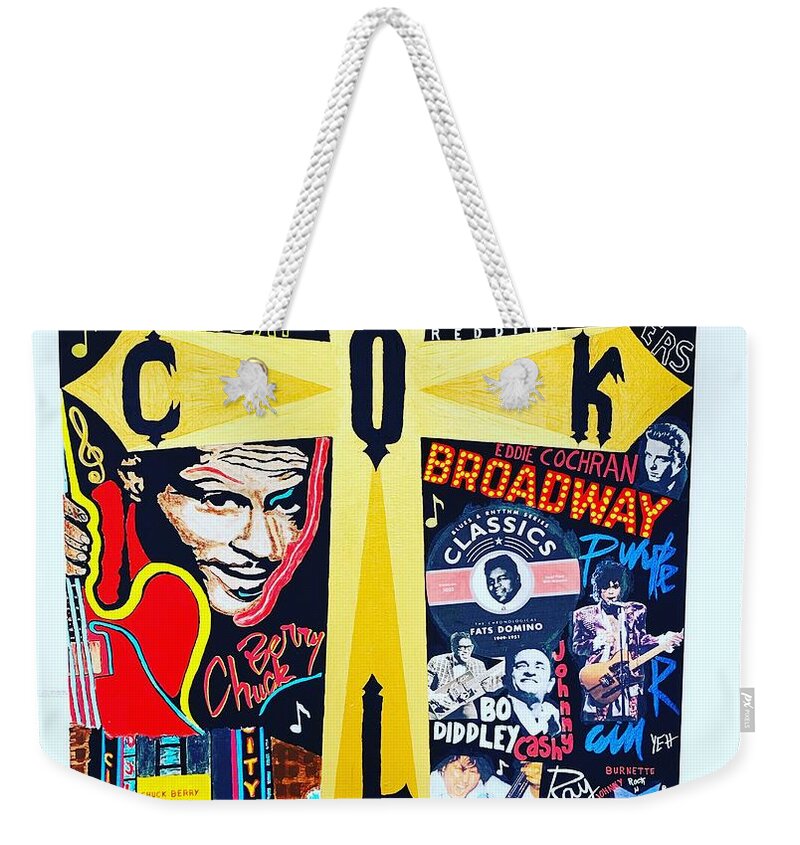 Religion rock and roll - Weekender Tote Bag - Ykstreetart