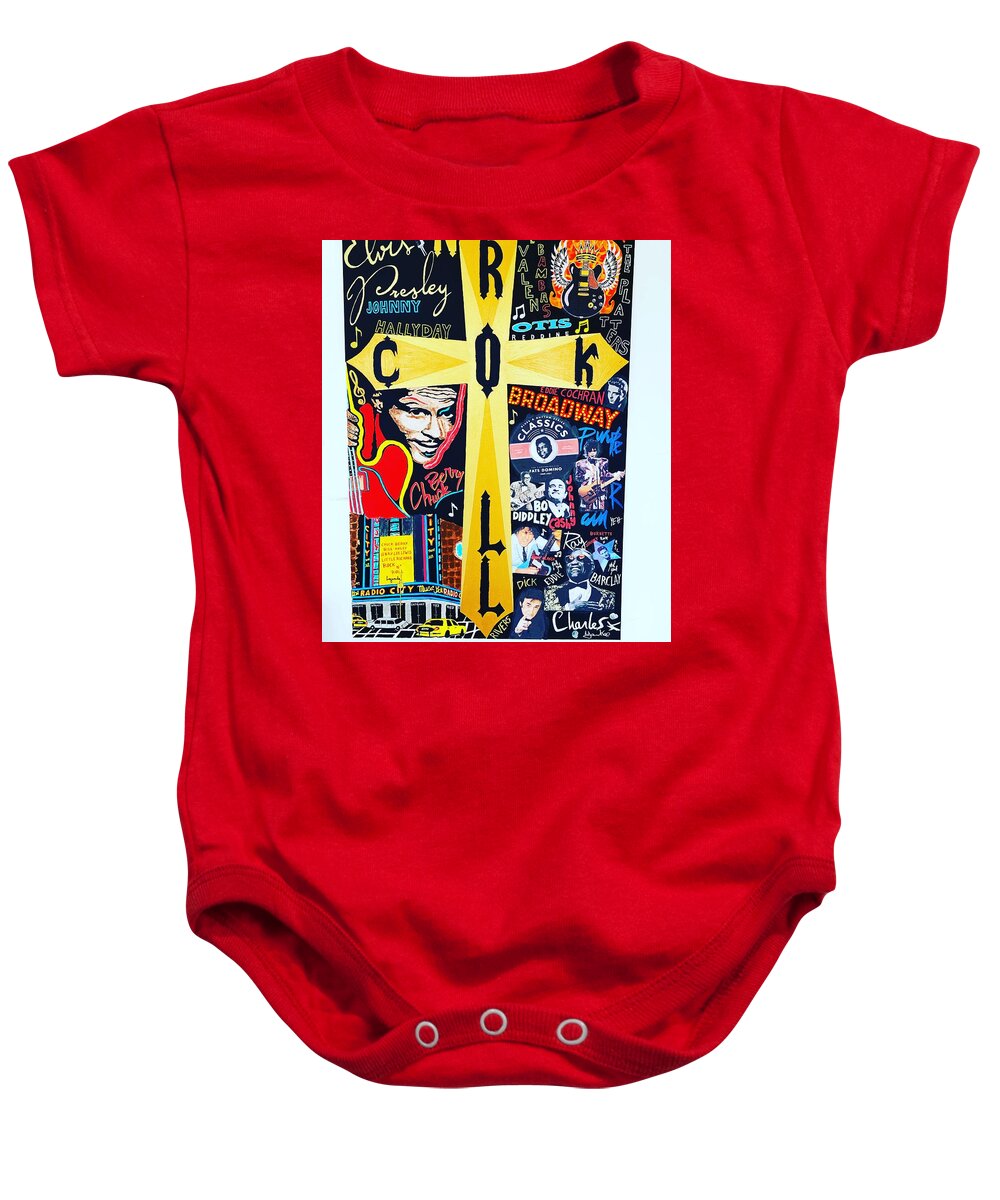 Religion rock and roll - Baby One-Piece - Ykstreetart