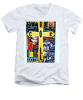 Religion rock and roll - Men's V-Neck T-Shirt - Ykstreetart