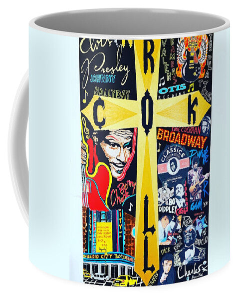Religion rock and roll - Mug - Ykstreetart