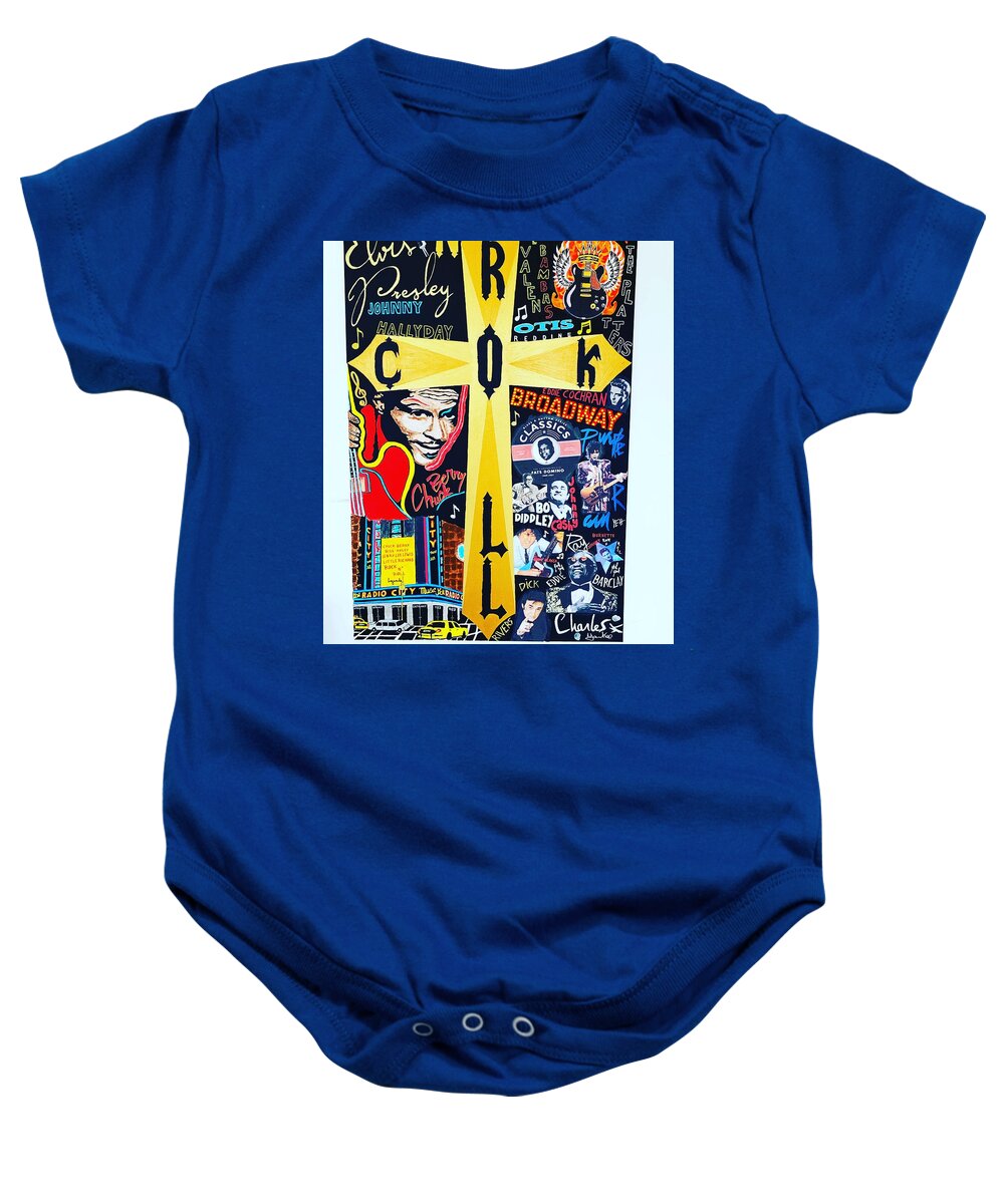 Religion rock and roll - Baby One-Piece - Ykstreetart