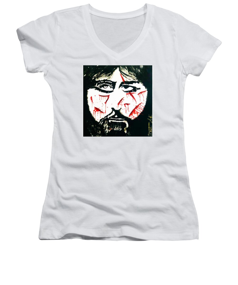 Scarface - Women's V-Neck - Ykstreetart