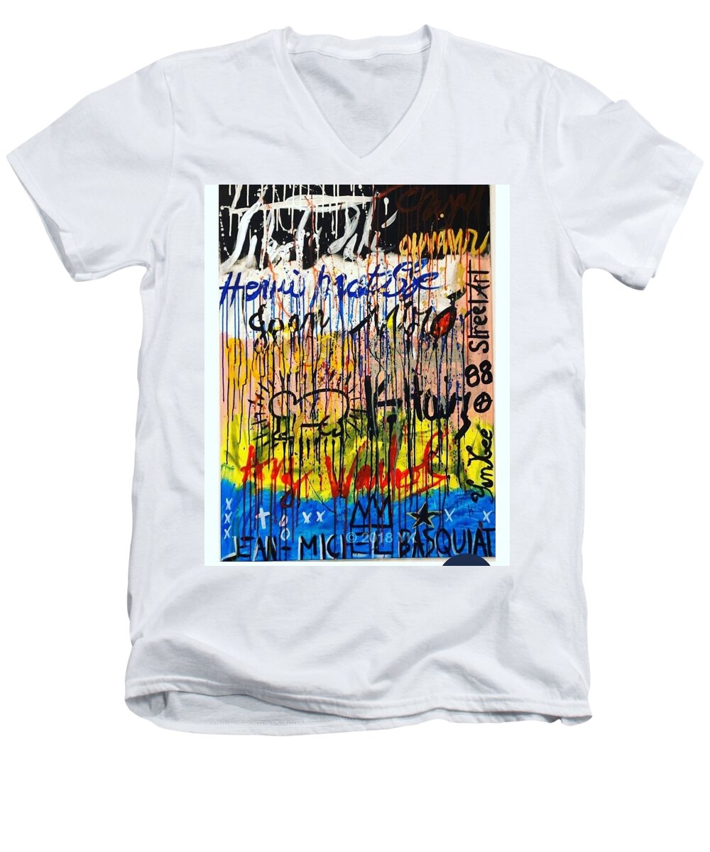 Share - Men's V-Neck T-Shirt - Ykstreetart
