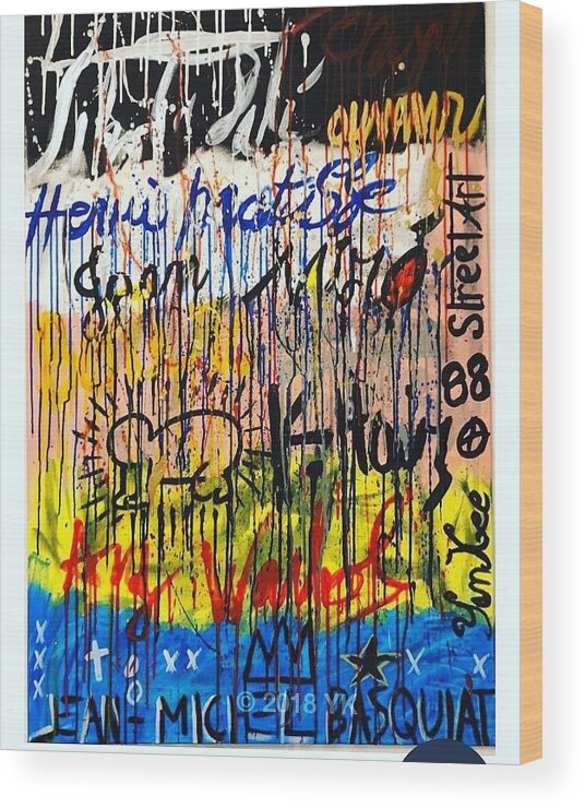 Share - Wood Print - Ykstreetart