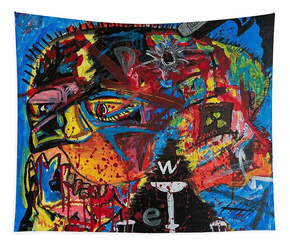 Wanted Suicide - Tapestry - Ykstreetart