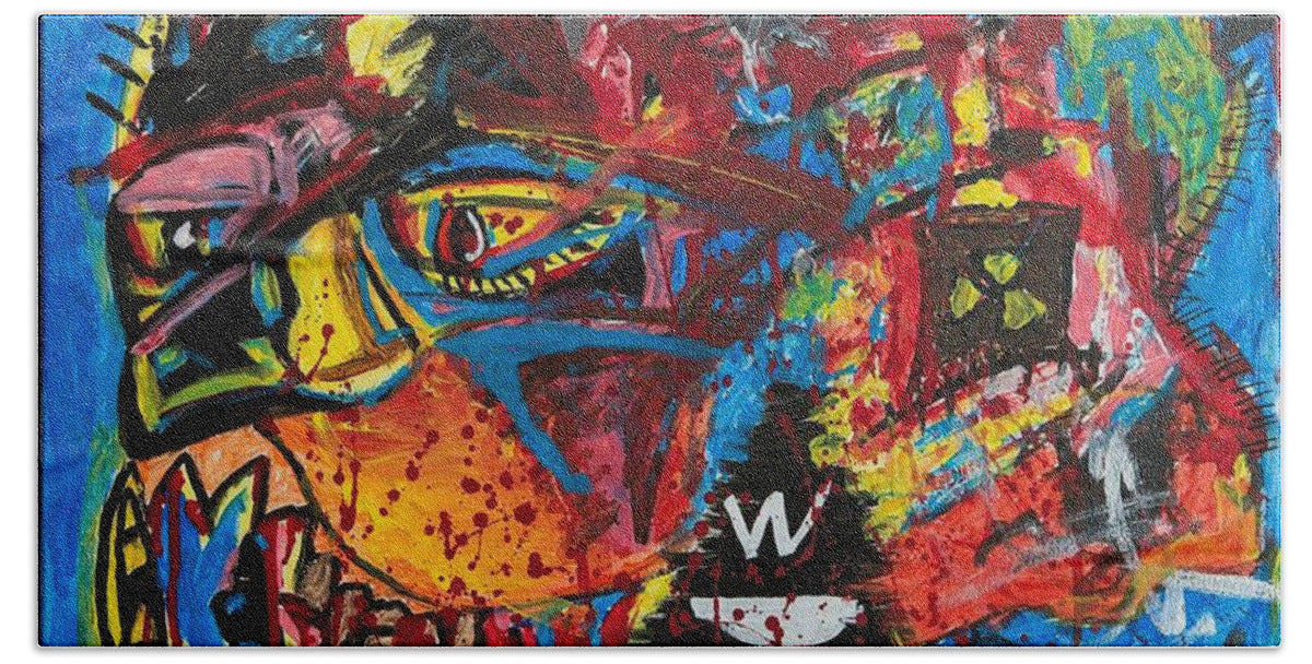 Wanted Suicide - Beach Towel - Ykstreetart