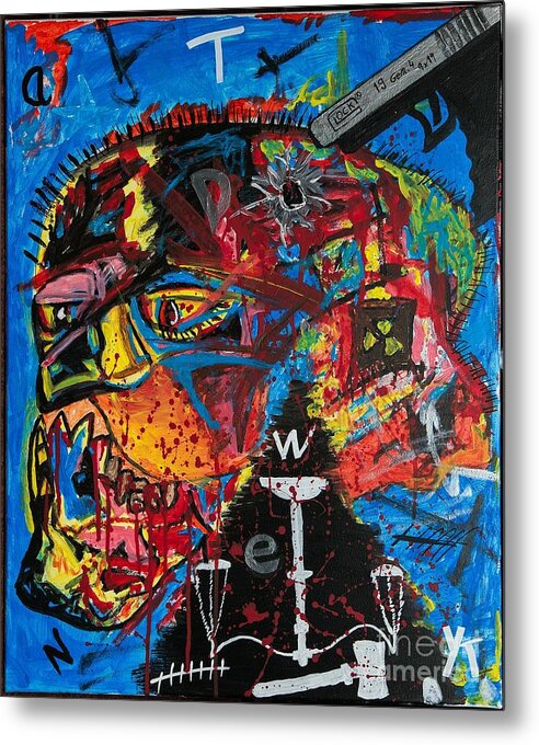 Wanted Suicide - Metal Print - Ykstreetart