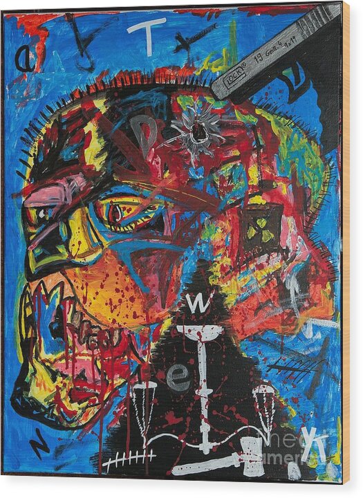 Wanted Suicide - Wood Print - Ykstreetart