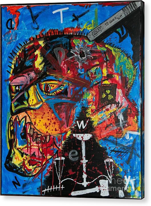 Wanted Suicide - Acrylic Print - Ykstreetart